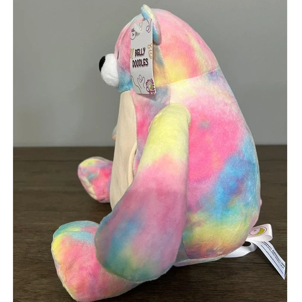 Animal Adventure Bellydoodles Tie Dye Teddy‎ Bear Plush